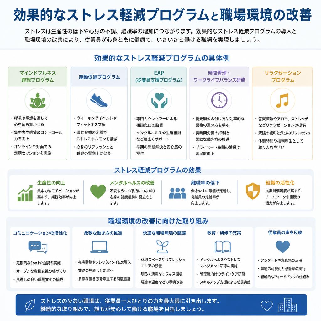 3. ストレス軽減プログラムの導入