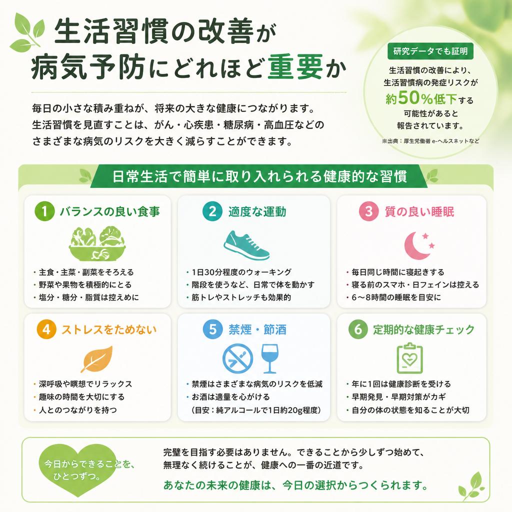 生活習慣の見直しがカギ