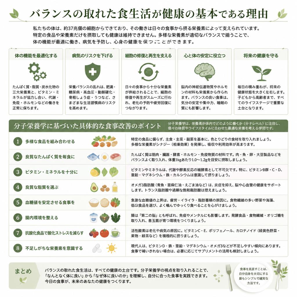 食習慣の重要性