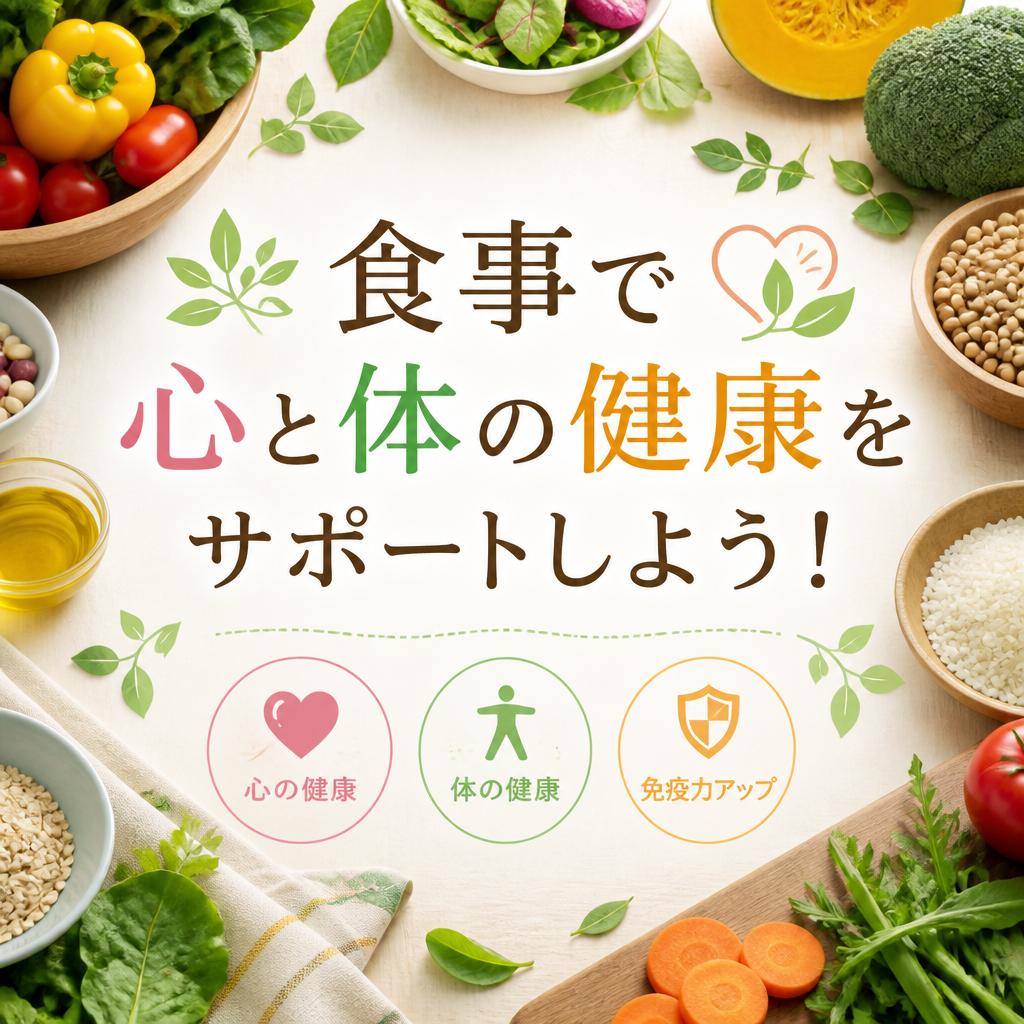 食事で心と体の健康をサポートしよう！