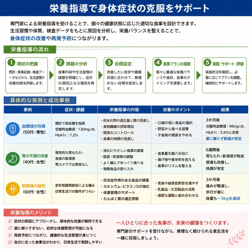 栄養指導で得られる効果