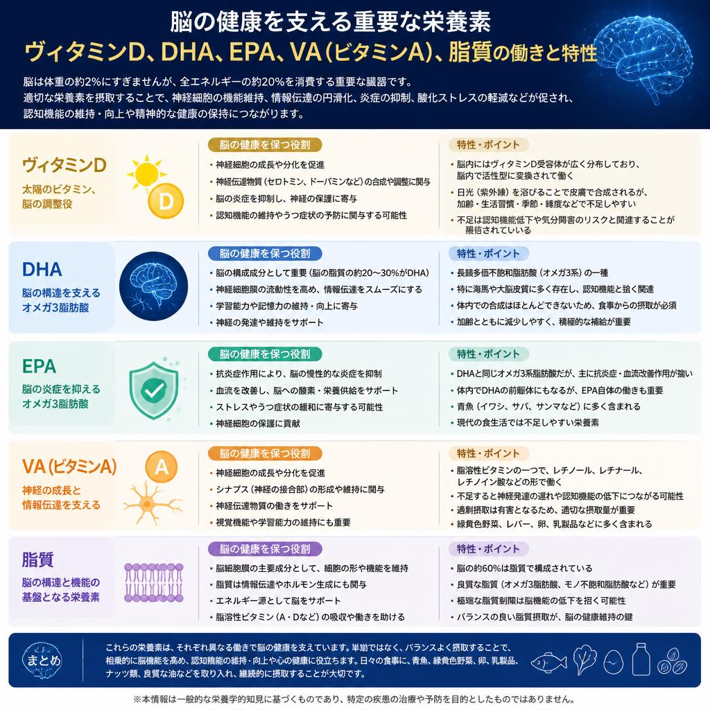 認知症予防に役立つ栄養素