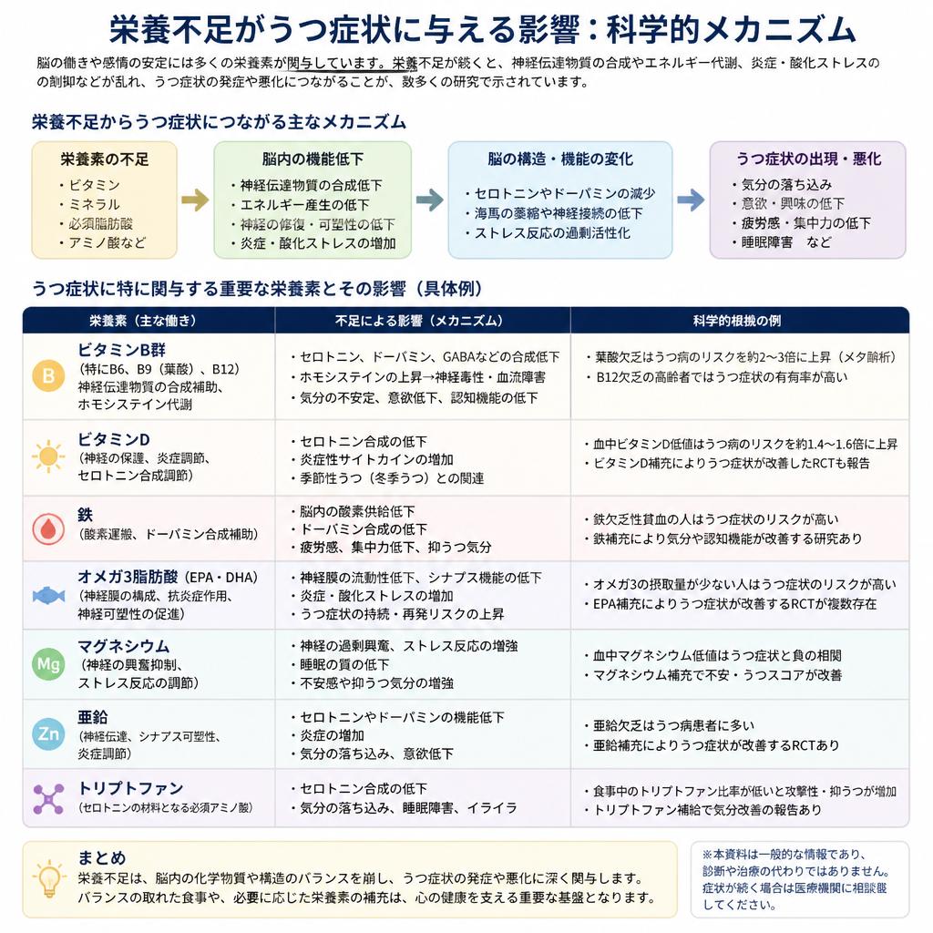 栄養不足がもたらす心への影響