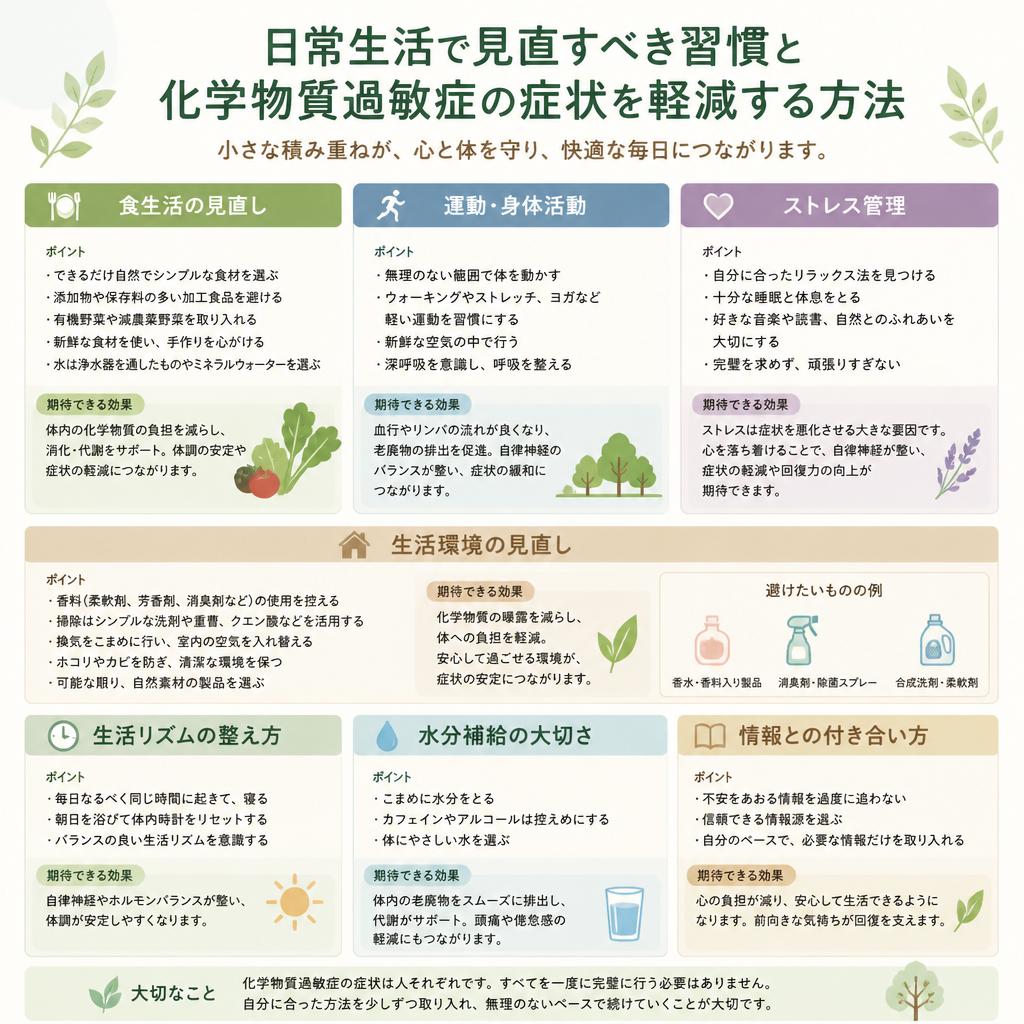 生活習慣の見直しがカギ！