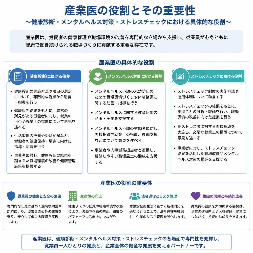 産業医が果たす重要な役割