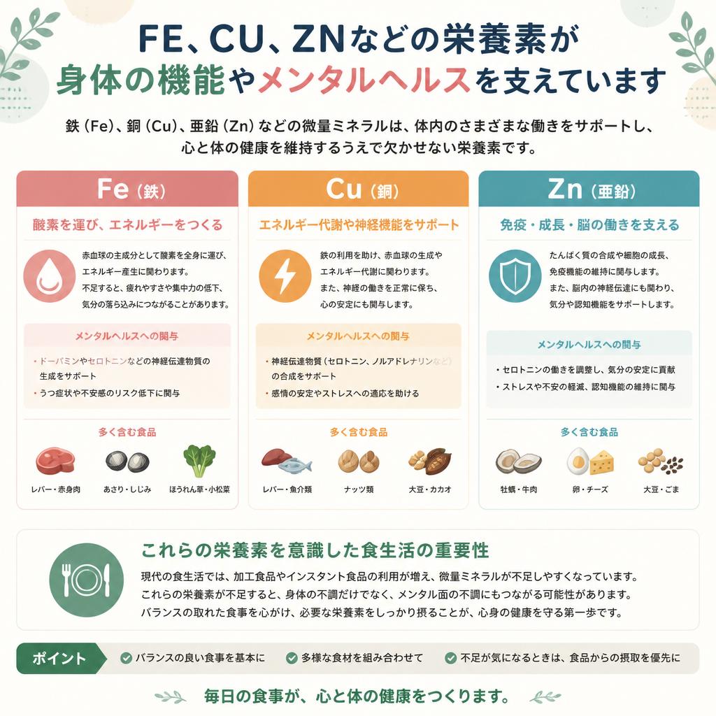 栄養素の役割とその効果
