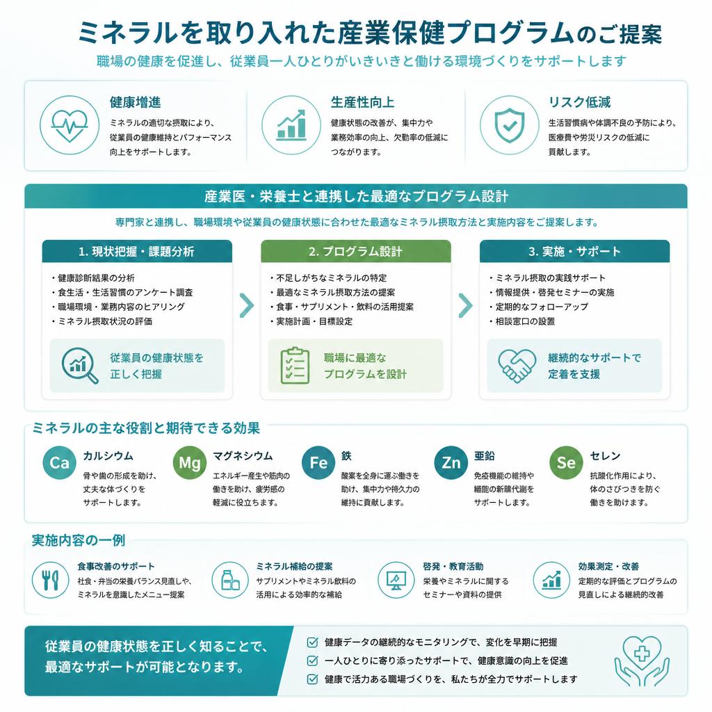 ミネラルを活用した健康促進プログラム