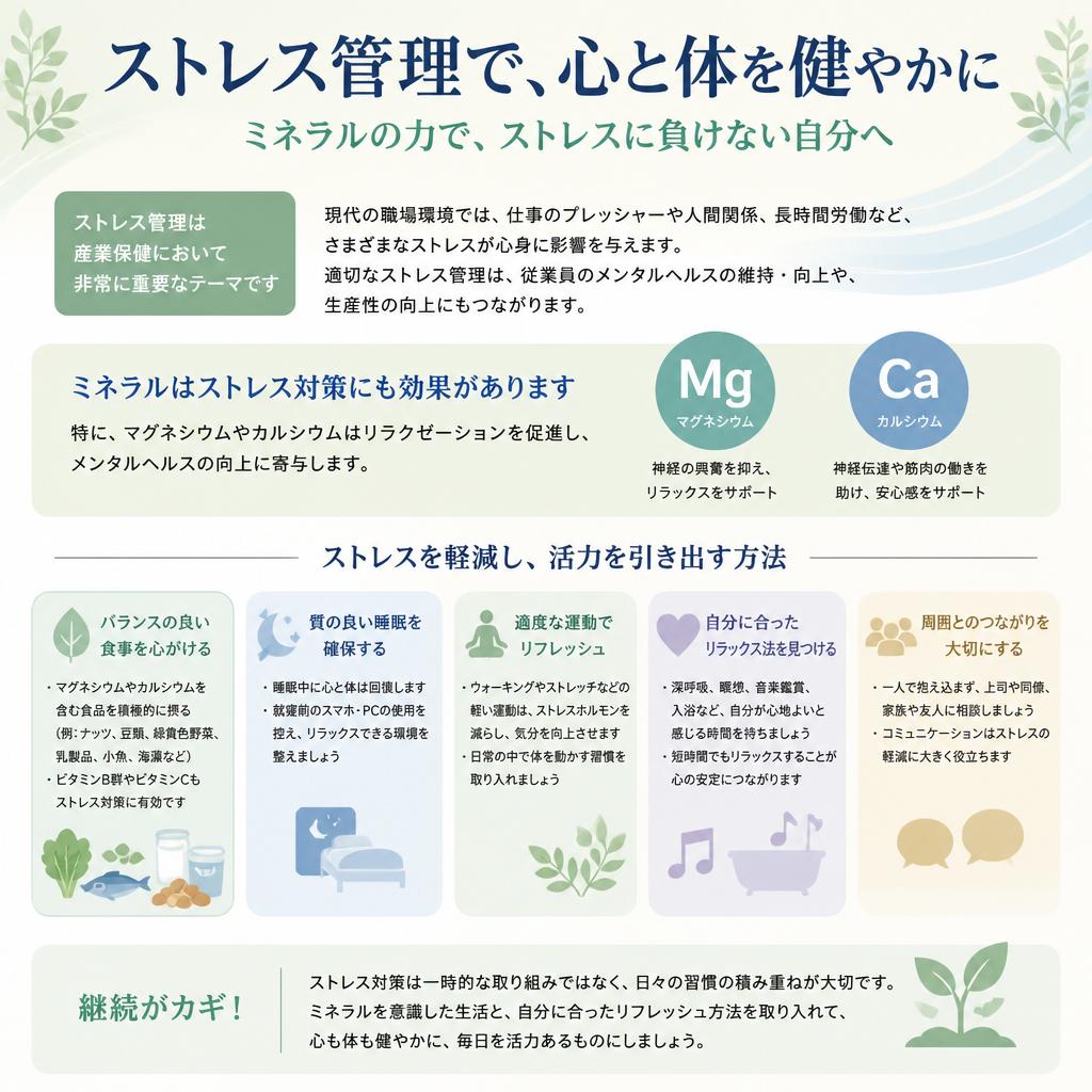 ストレス軽減への取り組み