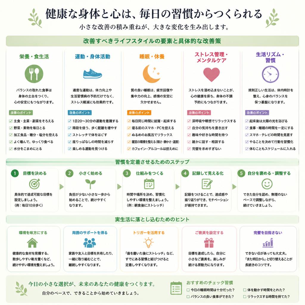 ライフスタイル改善のポイント
