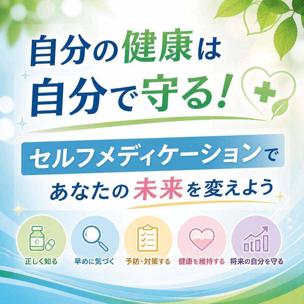 自分の健康は自分で守る！セルフメディケーションであなたの未来を変えよう