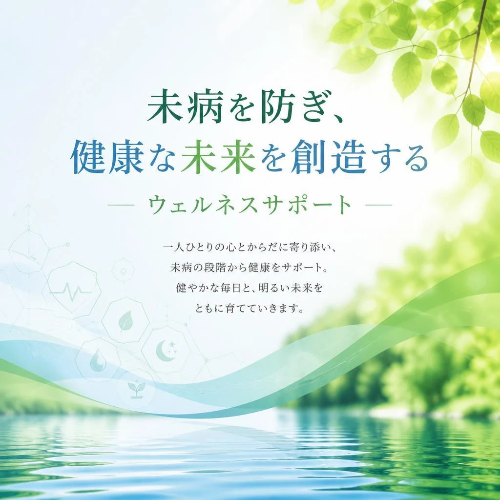 未病を防ぎ、健康な未来を創造するウェルネスサポート