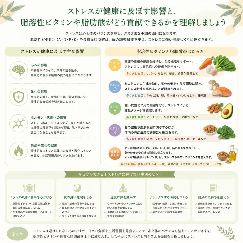 ストレス管理と栄養の関係