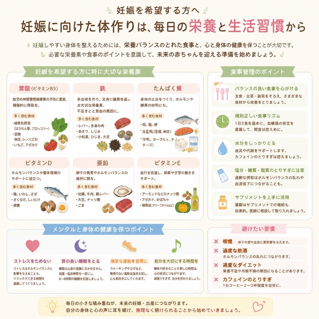 3. 妊娠準備と栄養の重要性