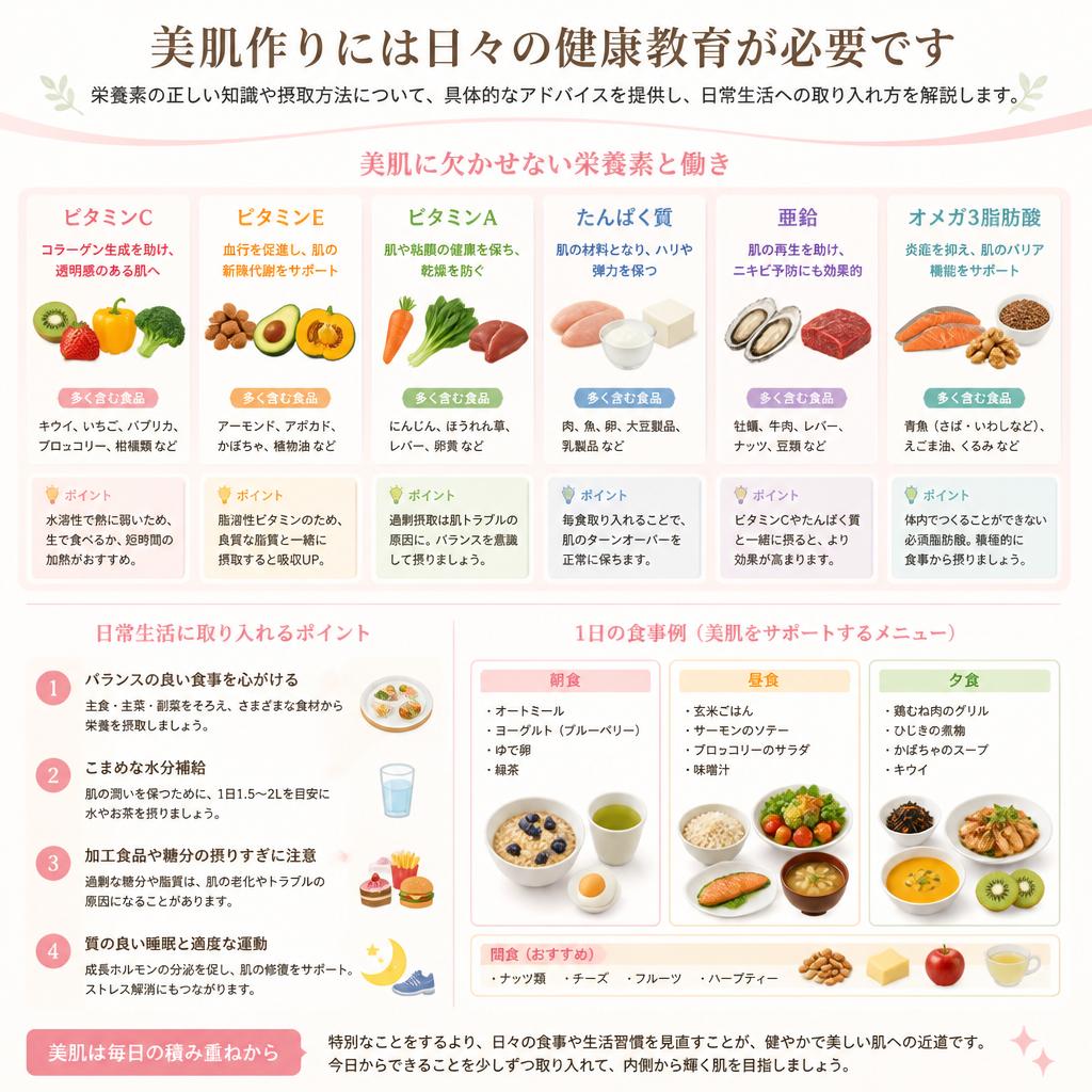 健康教育：美肌を目指すための実践