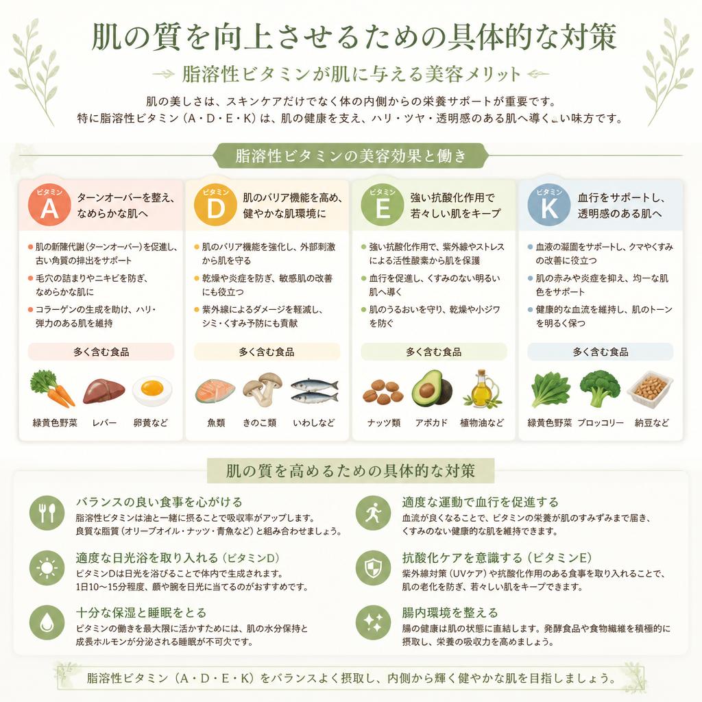 良質な肌を手に入れる方法