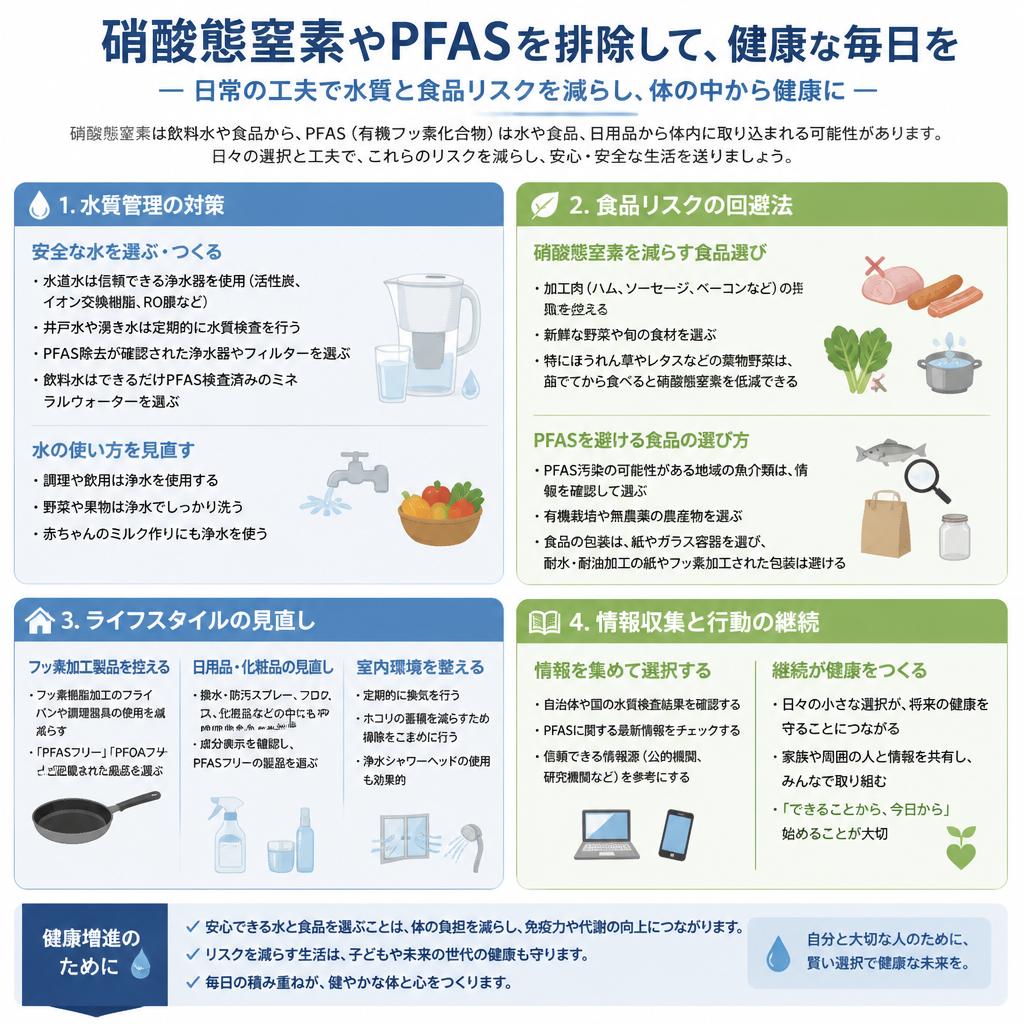 硝酸態窒素とPFASを防ぐ方法