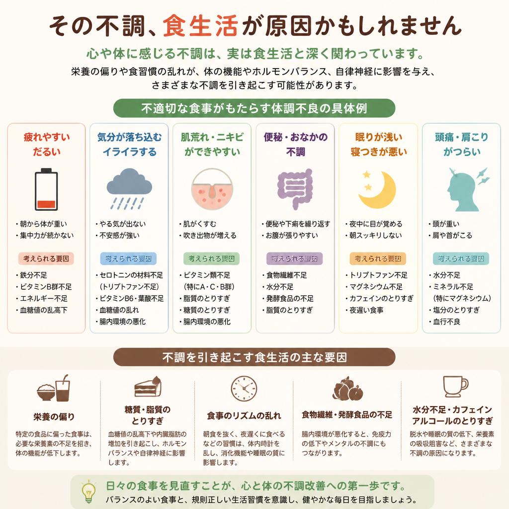 感じる不調の原因