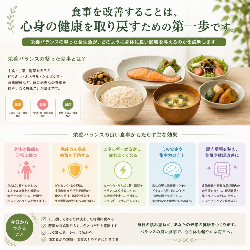 食事の見直しがもたらす効果