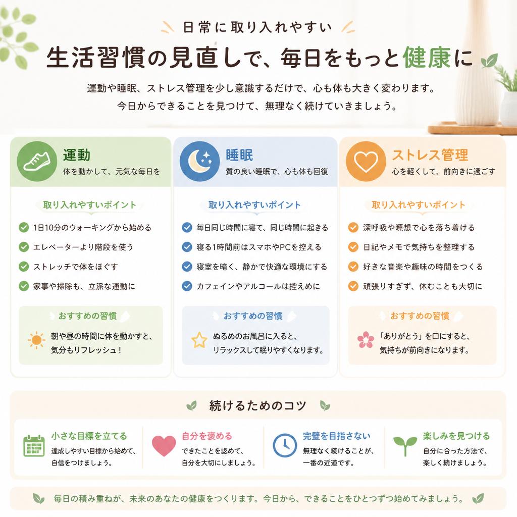 生活習慣改善の具体策